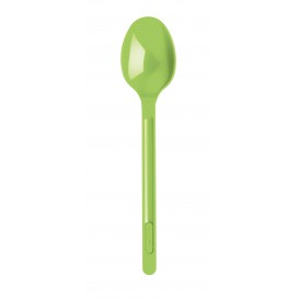Plastic Spoon PS Lime Green 17,5cm (20 Units) 