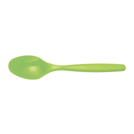 Plastic Teaspoon PS PS Lime Green 12cm (40 Units) 