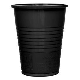 Plastic Cup PS Black 200ml Ø7cm (1500 Units)