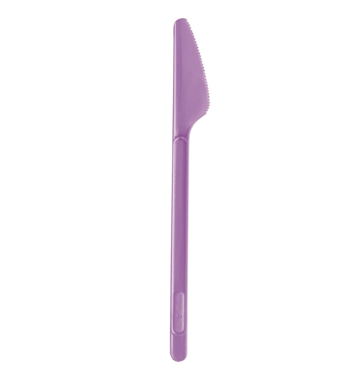 Plastic Knife PS Lilac 17,5cm (20 Units) Plastic Knife PS Lilac 17,5cm (20 Units)