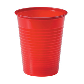 Plastic Cup PS Red 200ml Ø7cm (1500 Units)