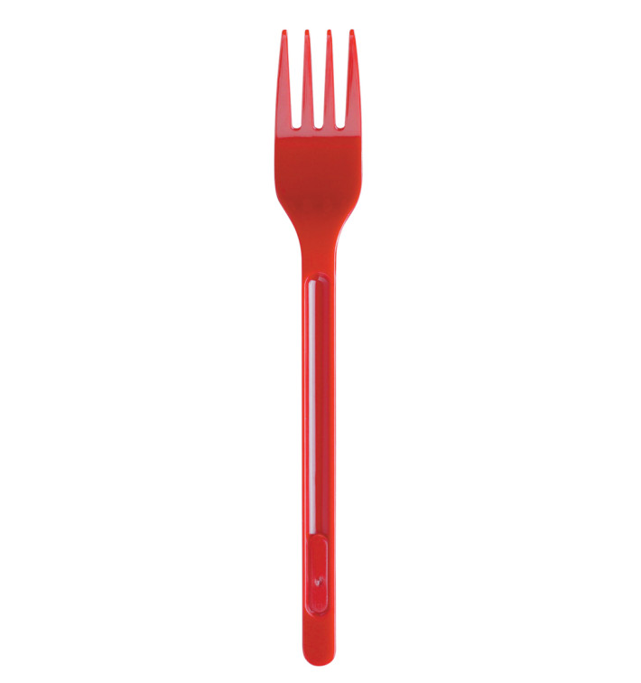 Plastic Fork PS Red 16,5cm (20 Units) Plastic Fork PS Red 16,5cm (20 Units)
