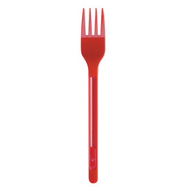 Plastic Fork PS Red 16,5cm (600 Units)