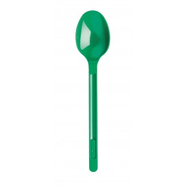 Plastic Spoon PS Green 17,5cm (20 Units) 