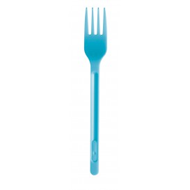 Plastic Fork PS Turquoise 17,5cm (20 Units) 