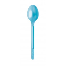 Plastic Spoon PS Turquoise 17,5cm (20 Units) 
