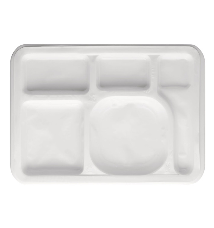 Plastic Compartment Tray Insert White 47x35cm (500 Units)