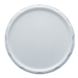 Plastic Plate PS for Pizza White 32 cm (500 Units)