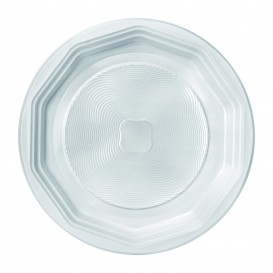 Plastic Plate PP Flat White "Deka" 22 cm (400 Units)