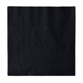 Paper Napkin 2 Layers Black 33x33cm (50 Units) 
