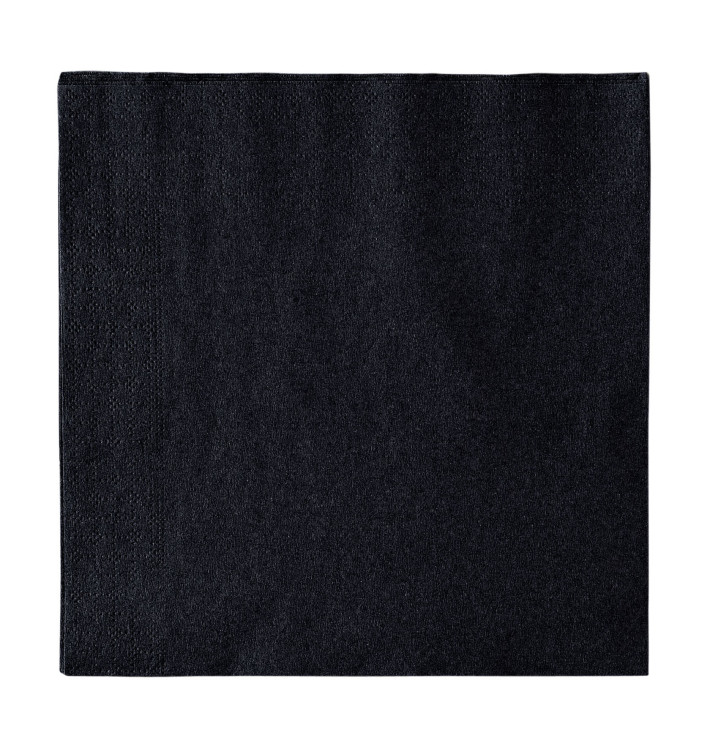 Paper Napkin 2 Layers Black 33x33cm (1200 Units)