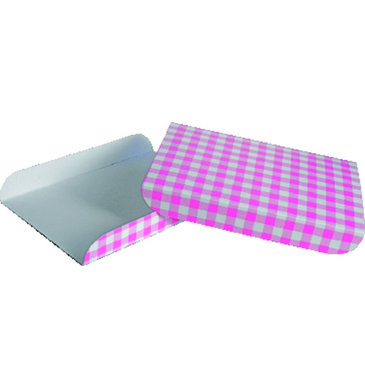Paper Tray Waffles Pink 13,5x10cm Paper Tray Waffles Pink 13,5x10cm