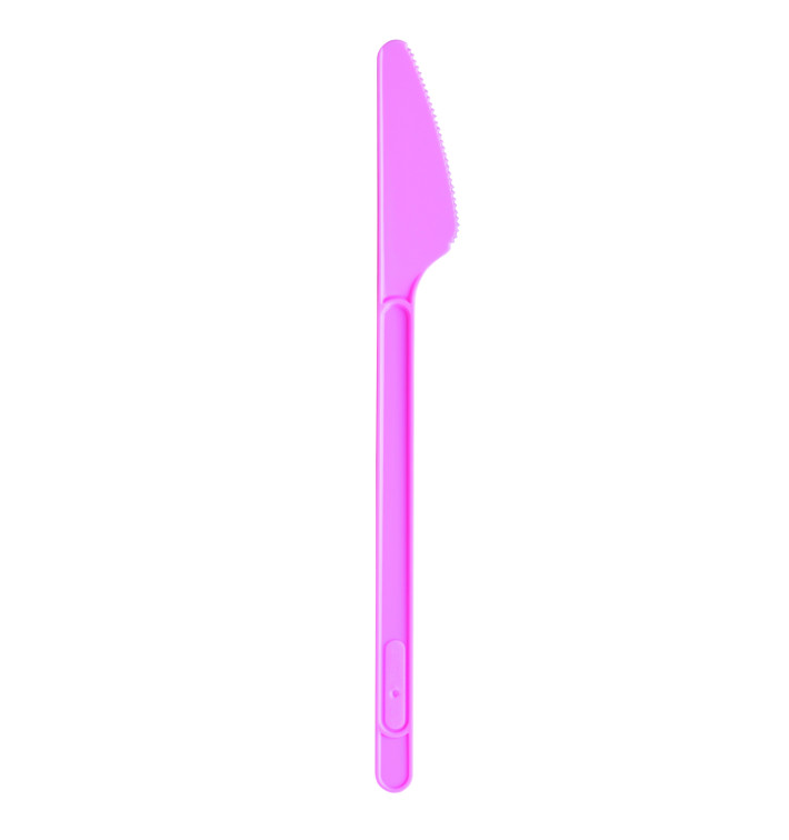 Plastic Knife PS Pink 17,5cm (600 Units) Plastic Knife PS Pink 17,5cm (600 Units)