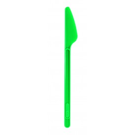 Plastic Knife PS Green 17,5cm (20 Units) 