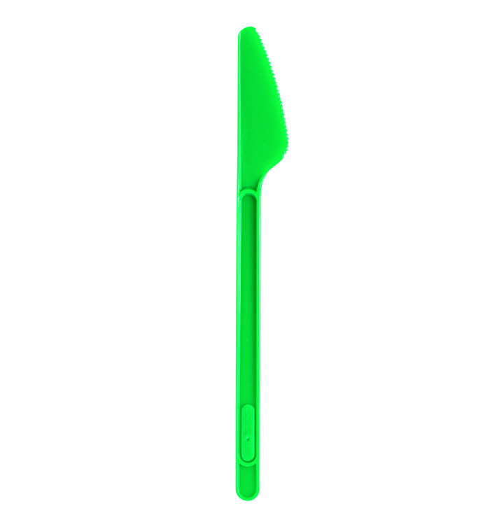 Plastic Knife PS Green 17,5cm (20 Units) Plastic Knife PS Green 17,5cm (20 Units)