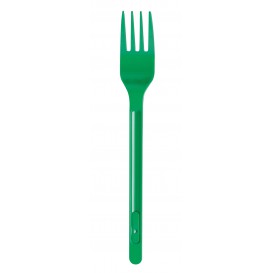 Plastic Fork PS Green 17,5cm (600 Units)