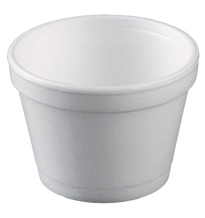 Foam Container White 12 Oz/355ml Ø11cm (25 Units) 