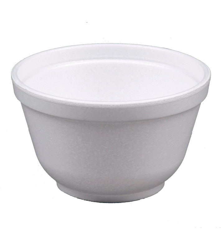 Foam Cup EPS 6Oz/180ml White + Plastic Lid (1.000 Units)