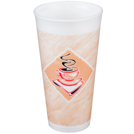 Foam Cup EPS "Café" 20Oz/600ml Ø9,4cm (500 Units)