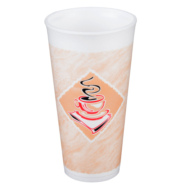 Foam Cup EPS "Café" 20Oz/600ml Ø9,4cm (500 Units) Foam Cup EPS "Café" 20Oz/600ml Ø9,4cm (500 Units)