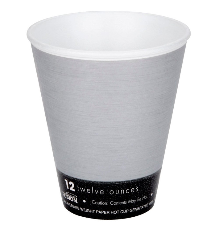 Foam Cup Fusion "Steele"12Oz/355ml Ø9,4cm (1000 Units) Foam Cup Fusion "Steele"12Oz/355ml Ø9,4cm (1000 Units)