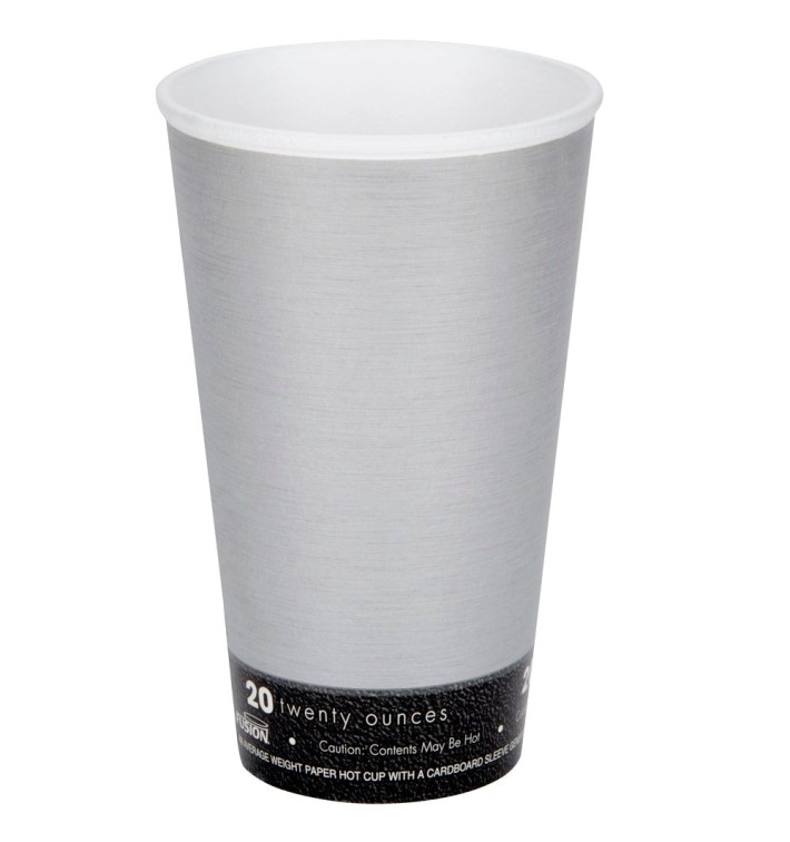 Foam Cup Fusion "Steele" 20Oz/591ml Ø9,4cm (20 Units) Foam Cup Fusion "Steele" 20Oz/591ml Ø9,4cm (20 Units)