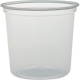 Plastic Deli Container PP "Deli" 24Oz/710ml Clear Ø12cm (500 Units)