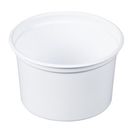 Plastic Deli Container PP "Deli" 16Oz/473ml White Ø12cm (25 Units) 