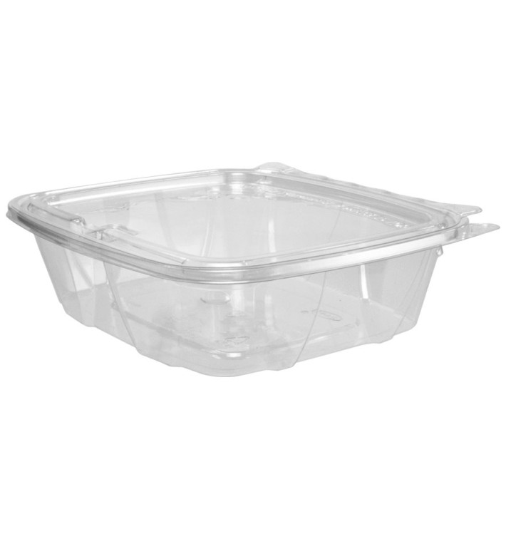 Plastic Deli Container PET Tamper-Evident Dome Lid Flat 710ml (100 Units) Plastic Deli Container PET Tamper-Evident Dome Lid Flat 710ml (100 Units)