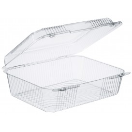 Plastic Hinged Deli Container OPS "StayLock" Clear 2760ml (100 Units) 