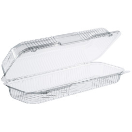 Plastic Hinged Deli Container OPS "StayLock" Clear 770ml (250 Units)