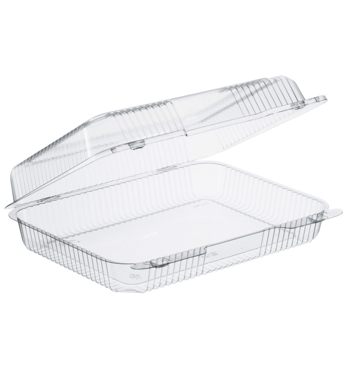 Plastic Hinged Deli Container OPS "StayLock" Clear 1430ml (125 Units) Plastic Hinged Deli Container OPS "StayLock" Clear 1430ml (125 Units)