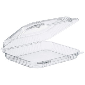 Plastic Hinged Deli Container OPS "StayLock" Clear 730ml (125 Units)  