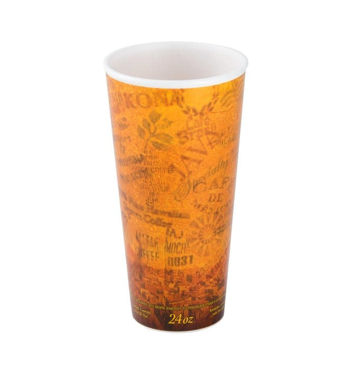 Foam Cup Fusion "Escape" 24Oz/710ml Ø9,4cm (20 Units) Foam Cup Fusion "Escape" 24Oz/710ml Ø9,4cm (20 Units)