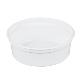 Plastic Deli Container PP "Deli" 8Oz/266ml White Ø12cm (500 Units)