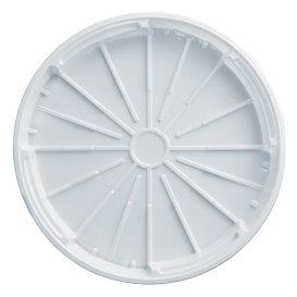 Plastic Lid PS for Pizza White 32 cm (200 Units)