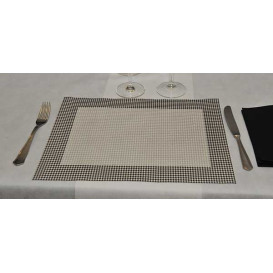 Paper Placemats 30x40cm "Pata Gallo" Black 50g (500 Units) 