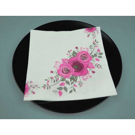 Airlaid Napkins "Bouquet" 40x40cm (600 Units)