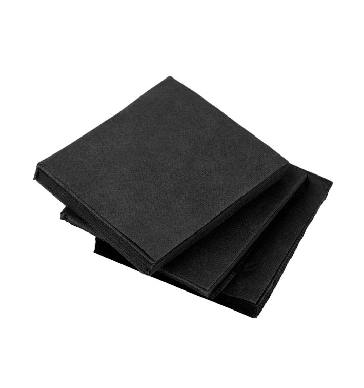 Paper Napkin Micropoint Black 20x20cm 2C (100 Units) Paper Napkin Micropoint Black 20x20cm 2C (100 Units)