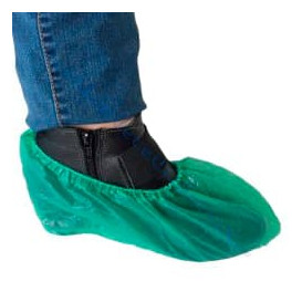 Disposable Plastic Shoe Covers PE CPE G160 Green (100 Units)