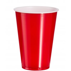 Plastic Cup PS Red American Party 10 Oz/300ml (2500 Units)