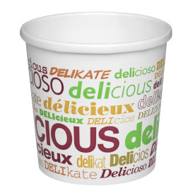 Paper Soup Bowl "Delicius" 12Oz/355ml Ø9,1cm (500 Units)