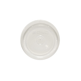 Plastic Lid PP Flat Translucent Ø9,1cm (500 Units)