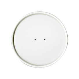 Paper Lid Flat White Ø9,1cm (500 Units)