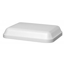 Foam Lid for Foam Container "Diner-Pack" Rectangular Shape White 740ml (25 Units)