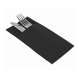 Pocket Fold Paper Airlaid Napkins Kanguro Black 33x40cm (480 Units)