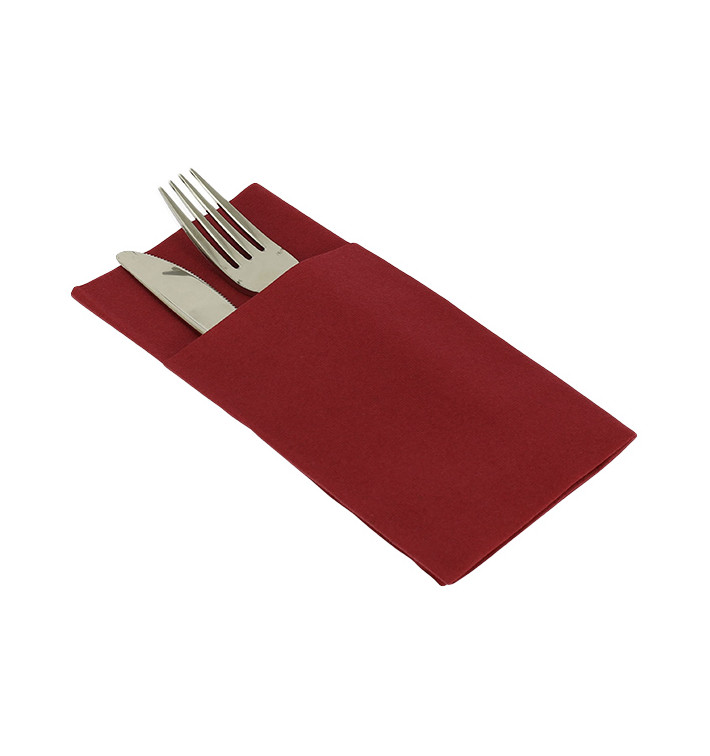 Pocket Fold Airlaid Napkins "Kanguro" Red 40x40cm (30 Units) Pocket Fold Airlaid Napkins "Kanguro" Red 40x40cm (30 Units)