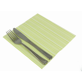 Paper Napkin Double Point "Basic Pistachio" 40x40cm (50 Units) 