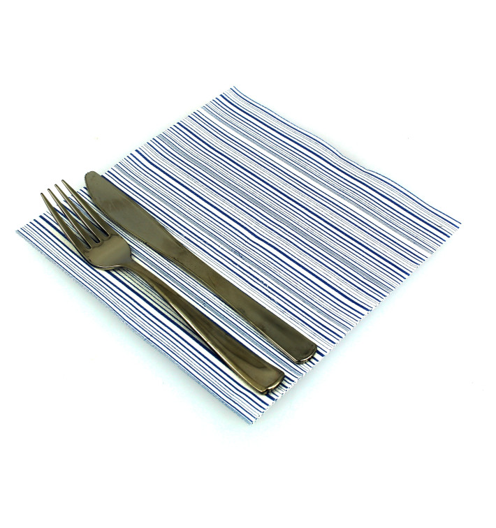 Airlaid Napkins "Basic" Blue 40x40cm (50 Units) Airlaid Napkins "Basic" Blue 40x40cm (50 Units)
