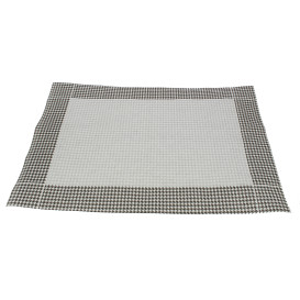 Paper Placemats 30x40cm "Pata Gallo" Black 50g (500 Units) 